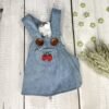 Cute Summer Denim Dog Dress Back Pic
