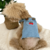 Maltipoo wearing Cute Summer Denim Dress from Puppy Clothes