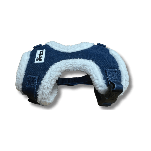 Denim with Fleece MLA Pets Dog Harness Side