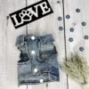 All Season Light Denim Dog Jacket Front Pic