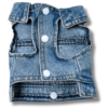 All Season Light Denim Dog Sleeveless Jacket Front