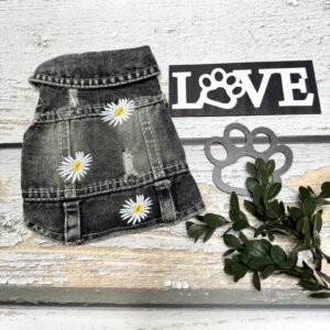 Black Denim Dog Shirt Back Pic