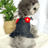 Denim Style Dog Dress with Blouse