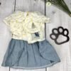 Denim Style Summer Dog Dress Front Pic
