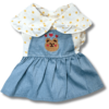 Denim Style Summer Polkadot Dog Dress Back