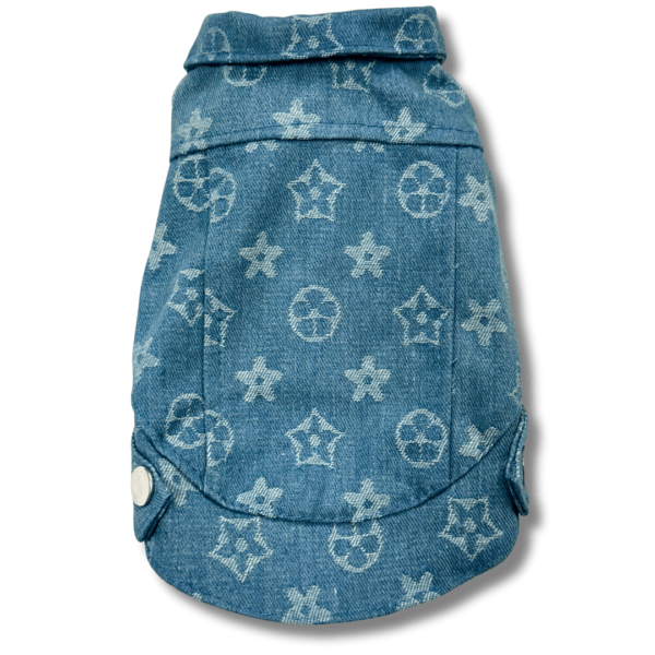 Designer Style Print Dog Jacket Back