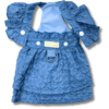 Small Dog 'Hand Made' Denim Embossed Dress Front Open