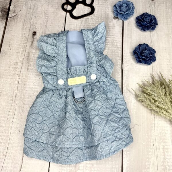 Small Dog 'Hand Made' Light Denim Dress Back Pic