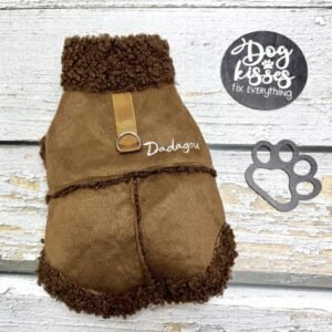 Winter 'Fleece' Style Dog Jacket Back Pic