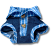 Blue Stripe Summer Dog Shirt Front