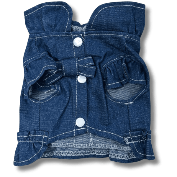Summer Denim Dog Blouse Front