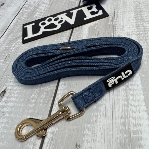 Dark Denim Dog Lead Front Pic
