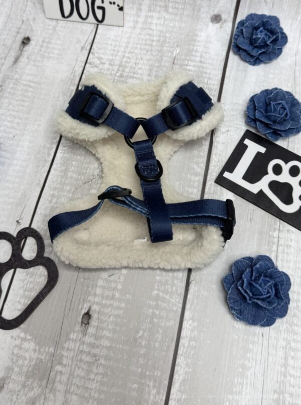 Denim with Fleece Dog Harness