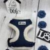Denim with Fleece Dog Harness Front Pic