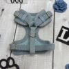 Light Denim Adjustable Dog Harness