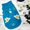 Blue Knitted Dog Jumper Front