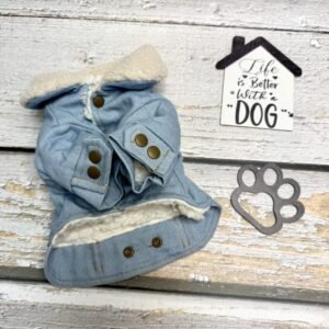 Small Dog Fleece Collar Jacket Front Pic