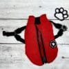 Outdoor Dog Jacket Red Open