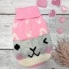 Pink Knitted Dog Jumper