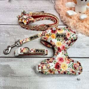 Pretty Floral Harness Set