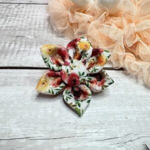 Pretty Floral Puppy Bow