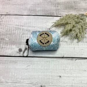 Spring Blue Poo Bag Holder Front