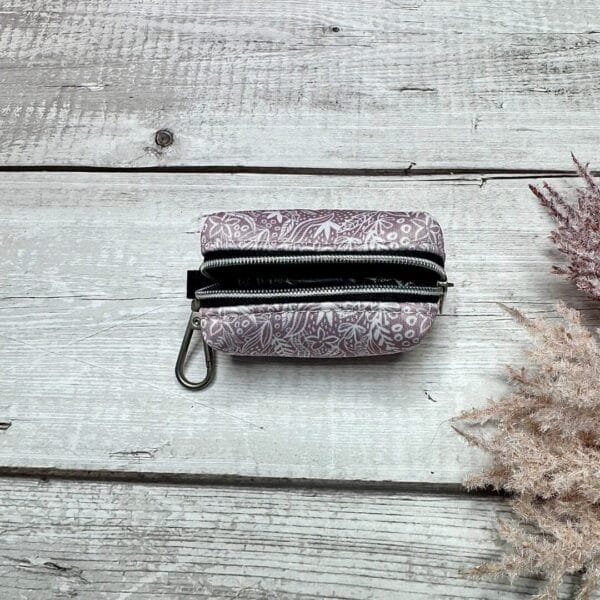 Spring Pink Poo Bag Holder Open