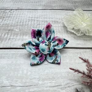 Spring Summer Cute Floral Puppy Dog Bow