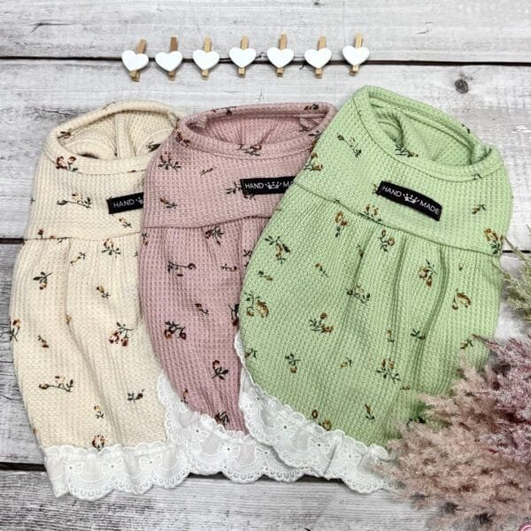 Textured Dog Puppy Dresses