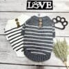 French Striped Knitted Dog Jumper