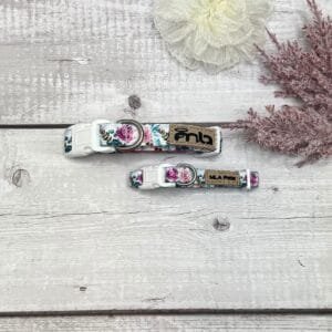 Spring Summer Cute Floral Puppy Dog Collar Front